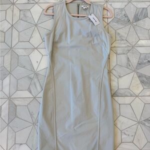 NWT - Helmut Lang Elegant Sleeveless Gray Dress